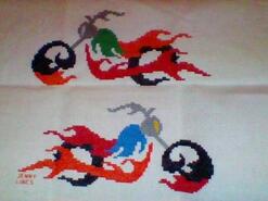 Cross stitch square for Harrison S's quilt
