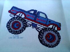 Cross stitch square for Harrison S's quilt