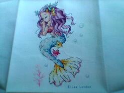 Cross stitch square for Daisy W's quilt