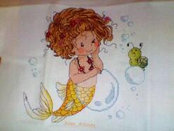 Cross stitch square for Daisy W's quilt
