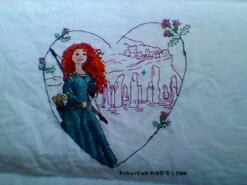 Cross stitch square for Abigail N's quilt