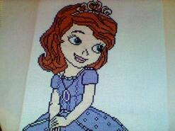 Cross stitch square for Abigail N's quilt