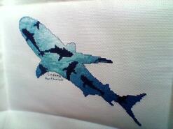 Cross stitch square for Iolan R's quilt