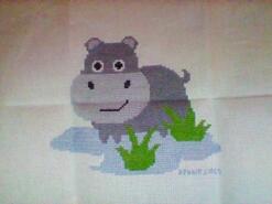 Cross stitch square for Oakley H's quilt