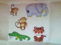 Cross stitch square for Oakley H's quilt
