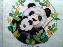 Cross stitch square for Oakley H's quilt