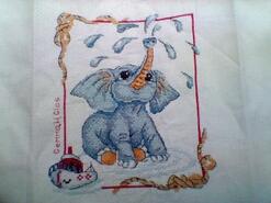 Cross stitch square for Oakley H's quilt