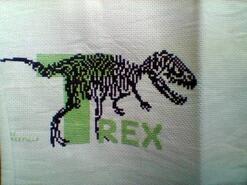 Cross stitch square for Harvey D's quilt