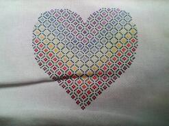 Cross stitch square for Emma K's quilt