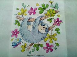 Cross stitch square for B's quilt