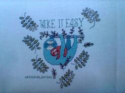 Cross stitch square for B's quilt