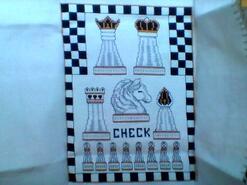 Cross stitch square for Eitan's quilt