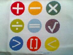 Cross stitch square for Eitan's quilt