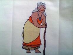 Cross stitch square for Allan T's quilt