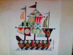 Cross stitch square for Riley-James's quilt