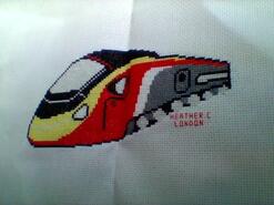 Cross stitch square for Harrison C's quilt