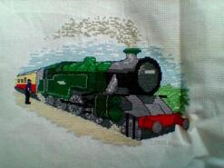Cross stitch square for Harrison C's quilt