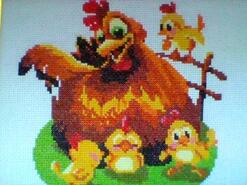 Cross stitch square for Lincoln's quilt
