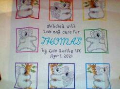 Cross stitch square for Thomas F's quilt