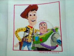 Cross stitch square for Ellis B's quilt