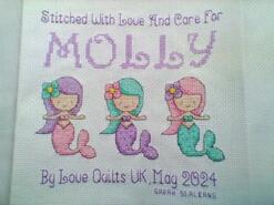 Cross stitch square for Molly S's quilt