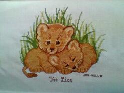 Cross stitch square for Carter D's quilt