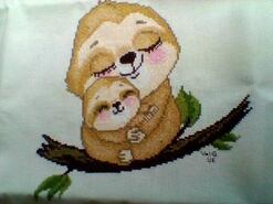 Cross stitch square for Carter D's quilt
