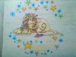 Cross stitch square for Carter D's quilt