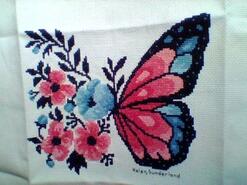 Cross stitch square for Felicity J's quilt