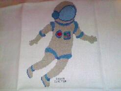 Cross stitch square for Jacob S's quilt