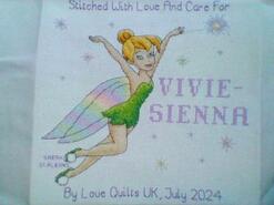 Cross stitch square for Vivie-Sienna's quilt