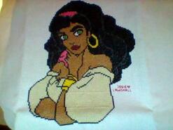 Cross stitch square for Vivie-Sienna's quilt