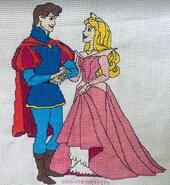 Cross stitch square for Vivie-Sienna's quilt