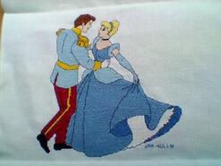 Cross stitch square for Vivie-Sienna's quilt