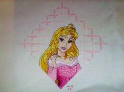 Cross stitch square for Vivie-Sienna's quilt