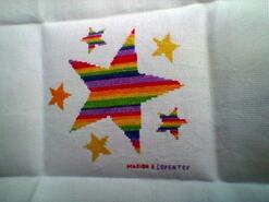 Cross stitch square for Riley W's quilt