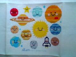 Cross stitch square for Riley W's quilt
