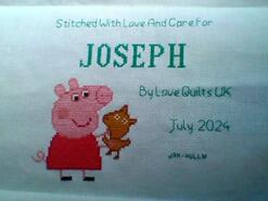 Cross stitch square for Joseph M's quilt