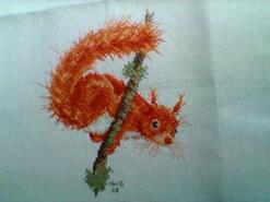 Cross stitch square for Eliana F's quilt