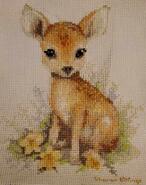 Cross stitch square for Eliana F's quilt