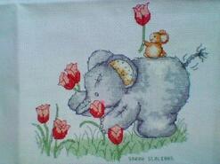 Cross stitch square for Ada S's quilt
