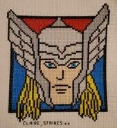 Cross stitch square for Eli K's quilt