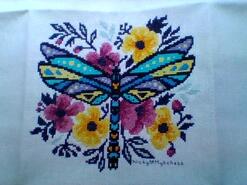 Cross stitch square for Bella-Skye's quilt