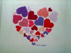 Cross stitch square for Ciara's quilt