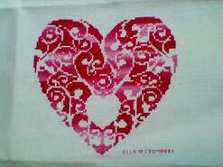 Cross stitch square for Ciara's quilt