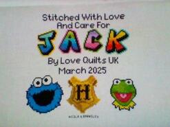 Cross stitch square for Jack R's quilt
