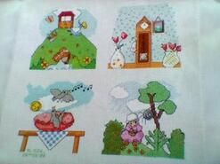 Cross stitch square for Rylee F's quilt