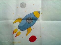 Cross stitch square for Edward V's quilt