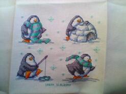 Cross stitch square for Archie E's quilt