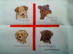 Cross stitch square for Jodie N's quilt